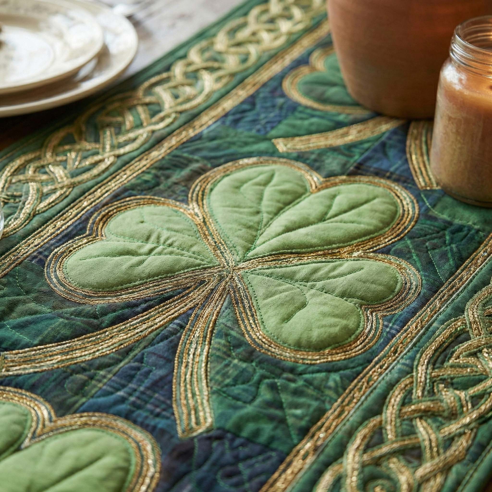 Emerald Blessing Quilted Table Runner GFTOYC2904