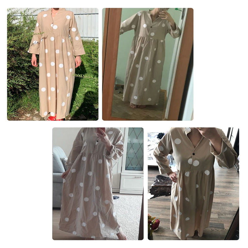 (S-5XL) Czech dress with print