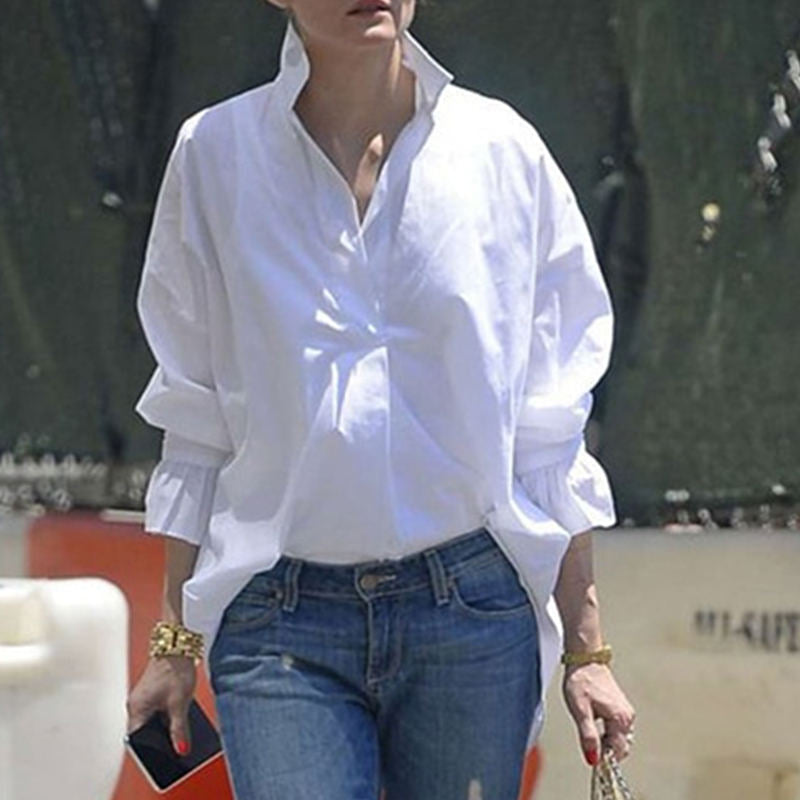 (S-5XL) Long-sleeved blouses/shirts for work