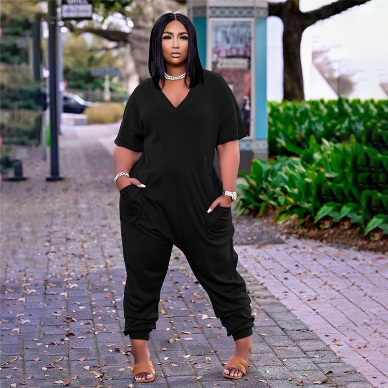 (S-5XL) Oversized Casual Work Jumpsuit