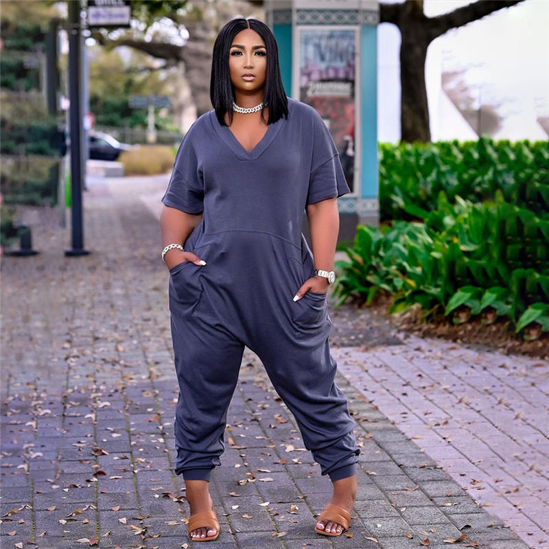 (S-5XL) Oversized Casual Work Jumpsuit