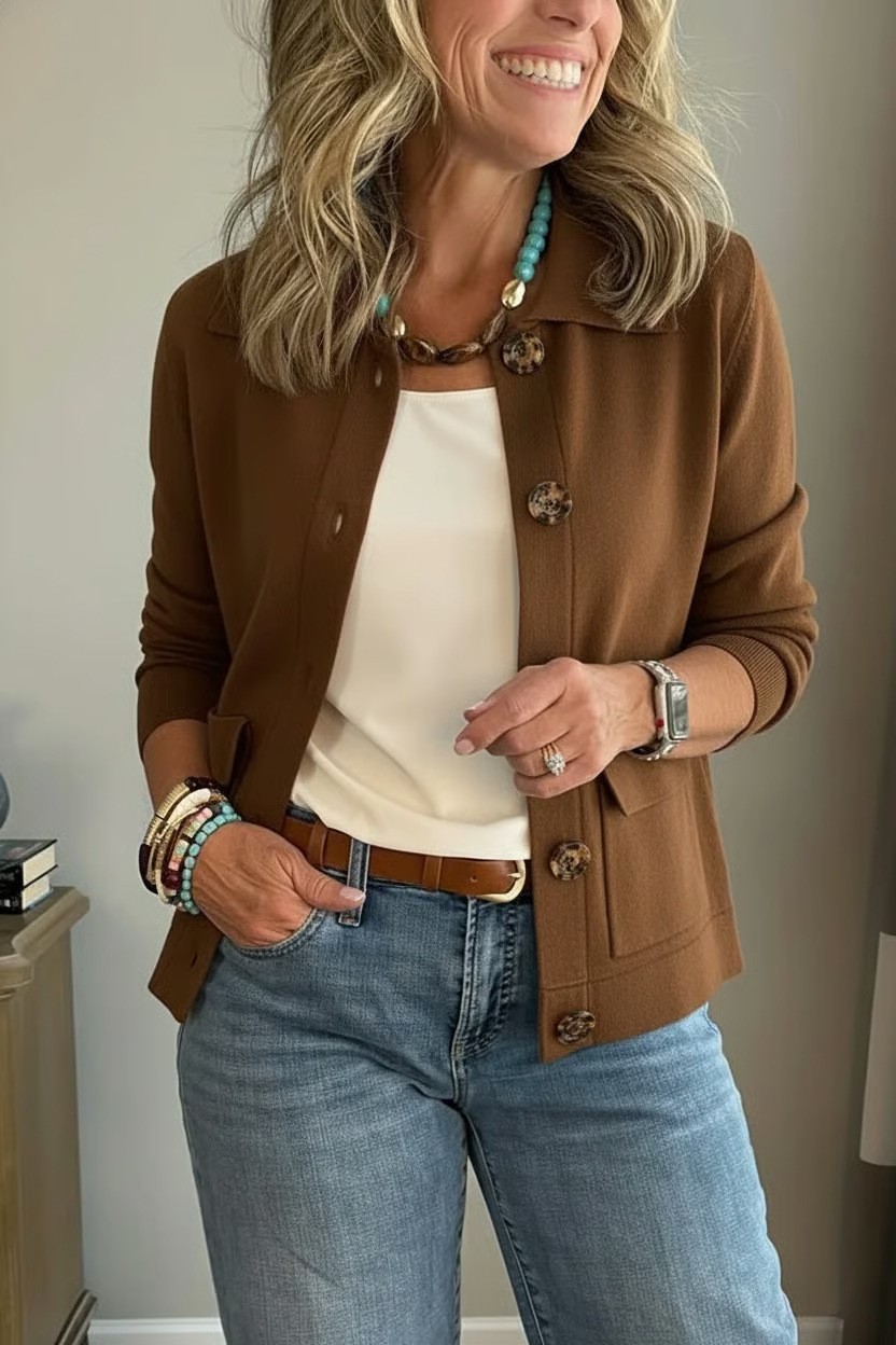 New Arrivals🔥 Casual Lapel Pocket Solid Color Jacket