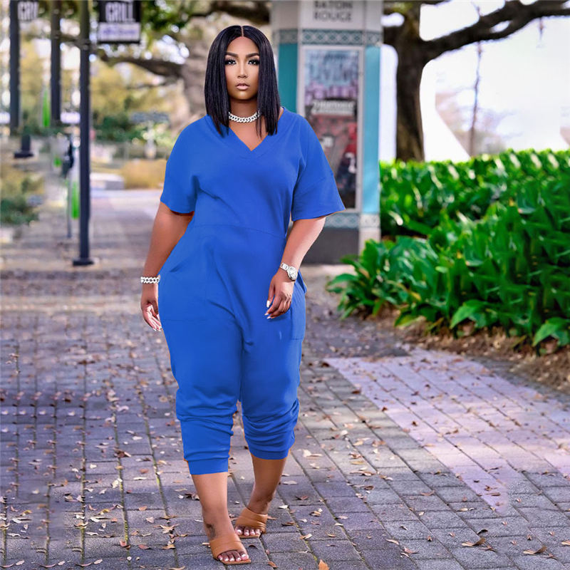 (S-5XL) Oversized Casual Work Jumpsuit