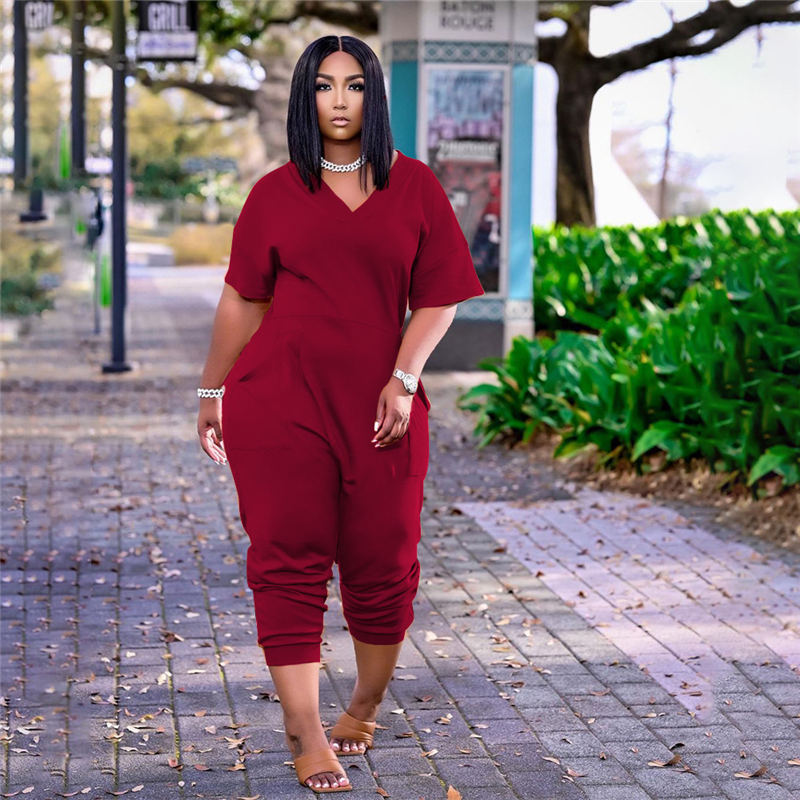 (S-5XL) Oversized Casual Work Jumpsuit
