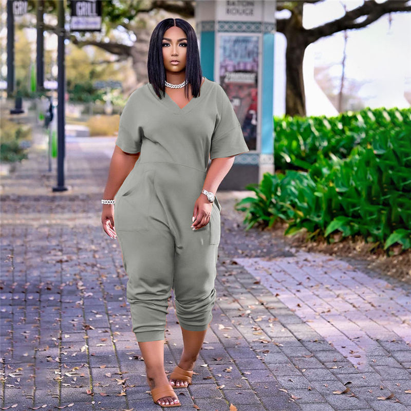 (S-5XL) Oversized Casual Work Jumpsuit