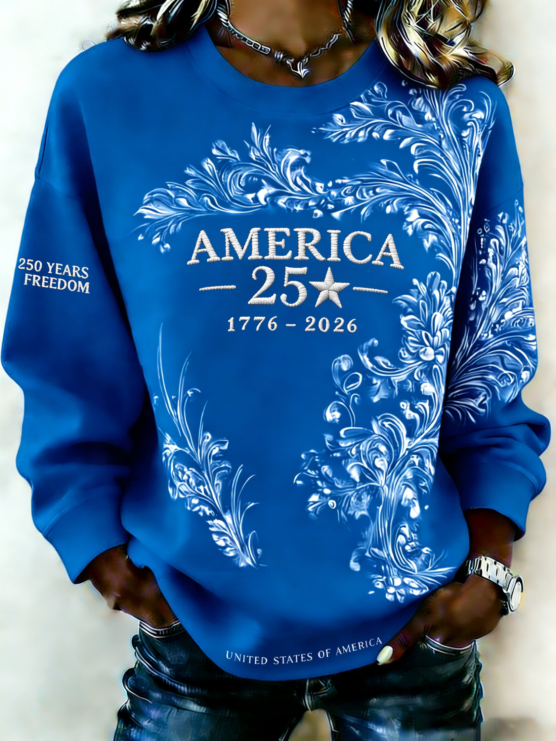 1776-2026 America 250th Anniversary Women's Sweatshirt