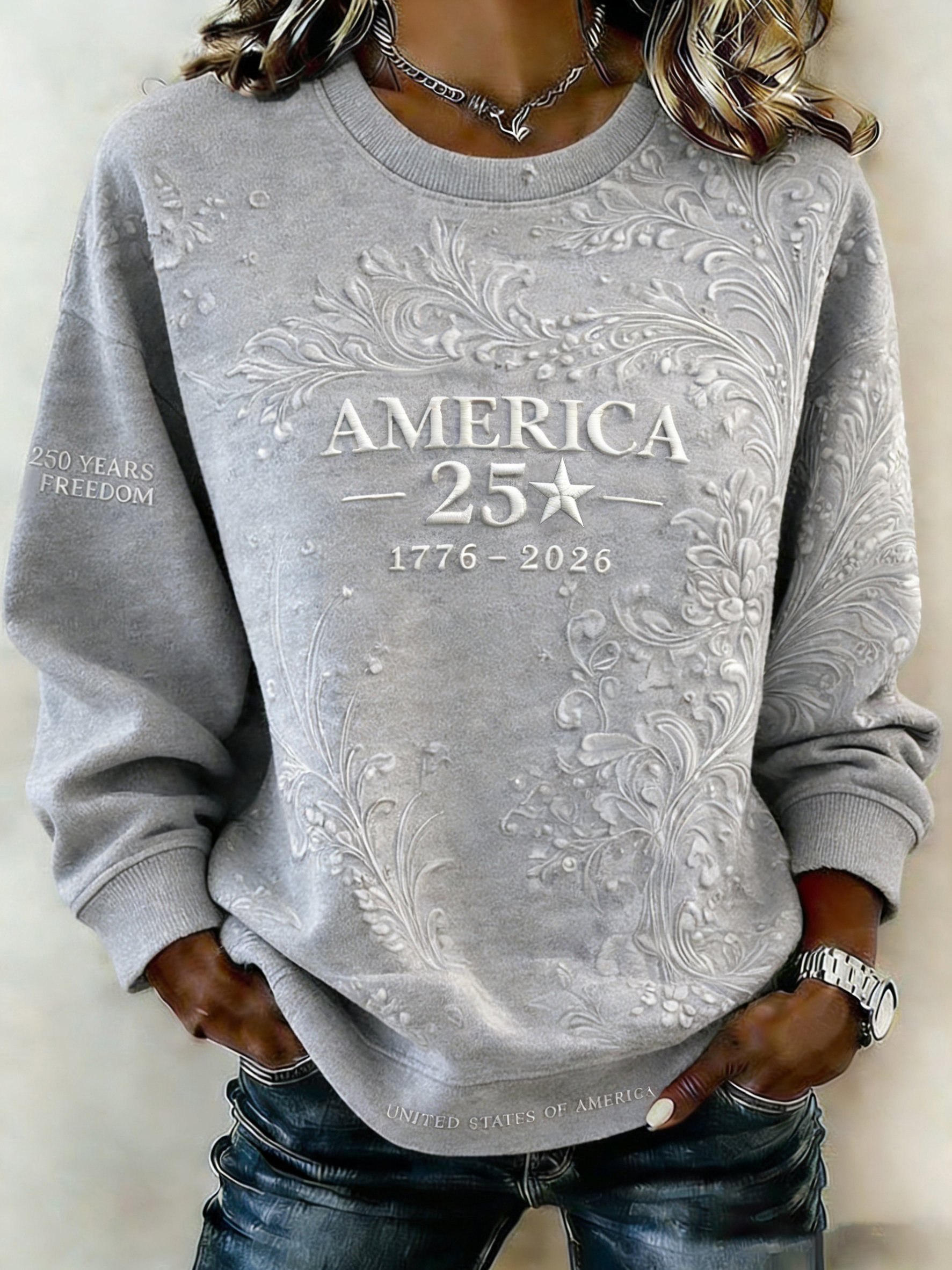 1776-2026 America 250th Anniversary Women's Sweatshirt