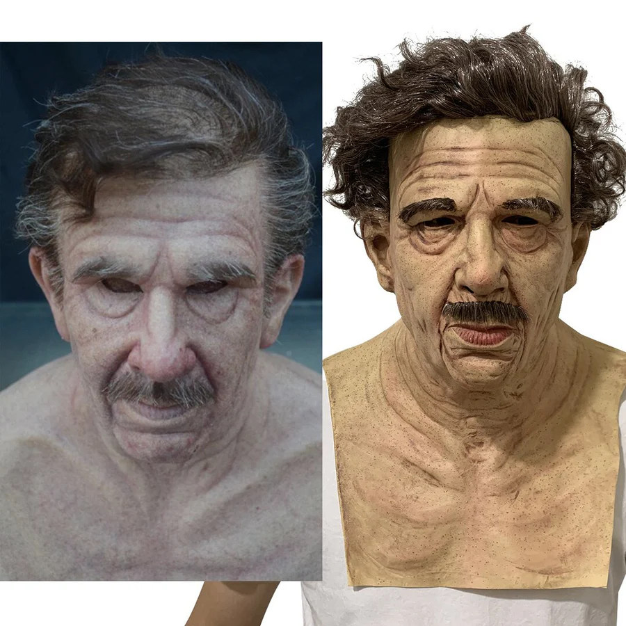 Davy | Creepy Old Man Mask – Realistic Latex Halloween Mask for Adults