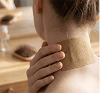 Applying patch to knee