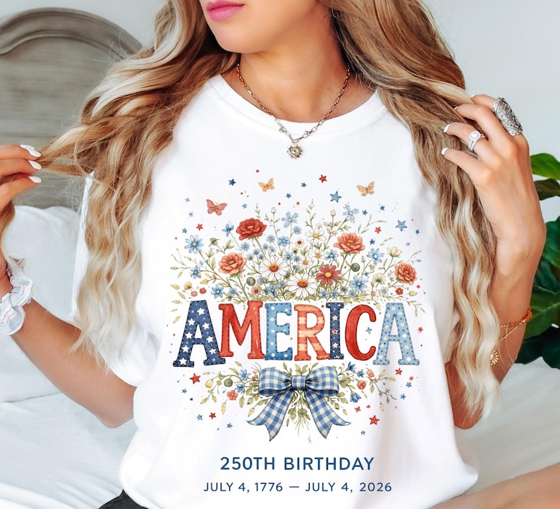 America 250th Birthday T-Shirt - Patriotic 4th of July 2026 - Comfort Colors Style