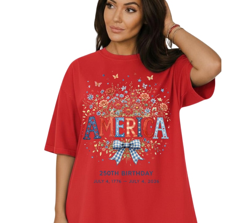 America 250th Birthday T-Shirt - Patriotic 4th of July 2026 - Comfort Colors Style