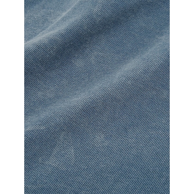 SoftFade Men's Quarter-Zip Polo Shirt - Acid Wash Ribbed Collar