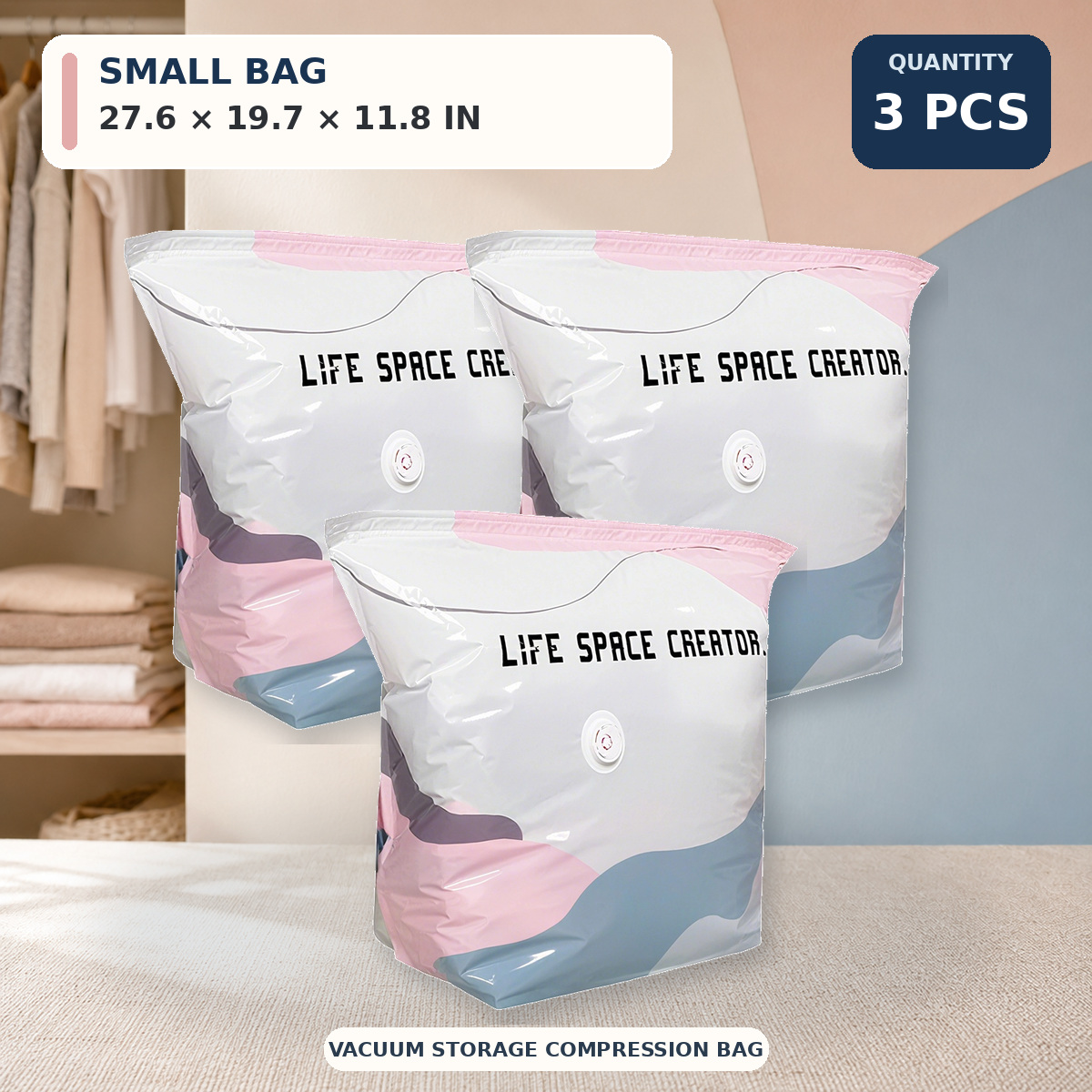 🔥𝐎𝐍𝐋𝐘 $𝟐.𝟑 𝐏𝐄𝐑 𝐈𝐓𝐄𝐌🔥 Large-Capacity Vacuum Bags - No Pump Needed