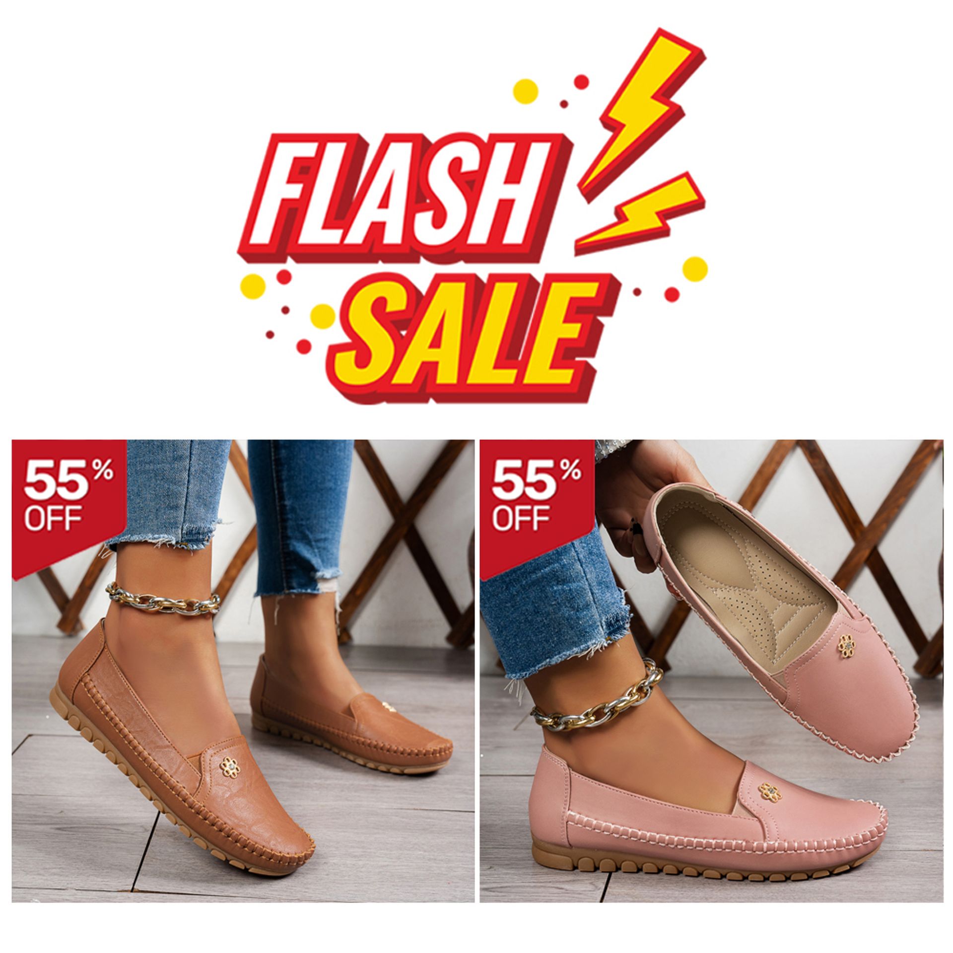 Set 2 (Brown + Pink) – 55% OFF/10.5/Narrow