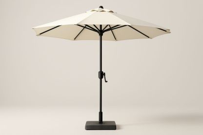 Round Cream Outdoor Umbrella with Aluminium Frame 260cm