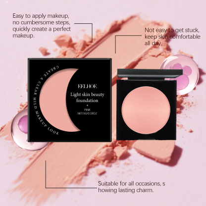 EELHOE Pink Hydrating Concealing Foundation Cream: Natural, lightweight, and long-lasting with a matte, translucent finish; a nourishing foundation cream.-Velvet