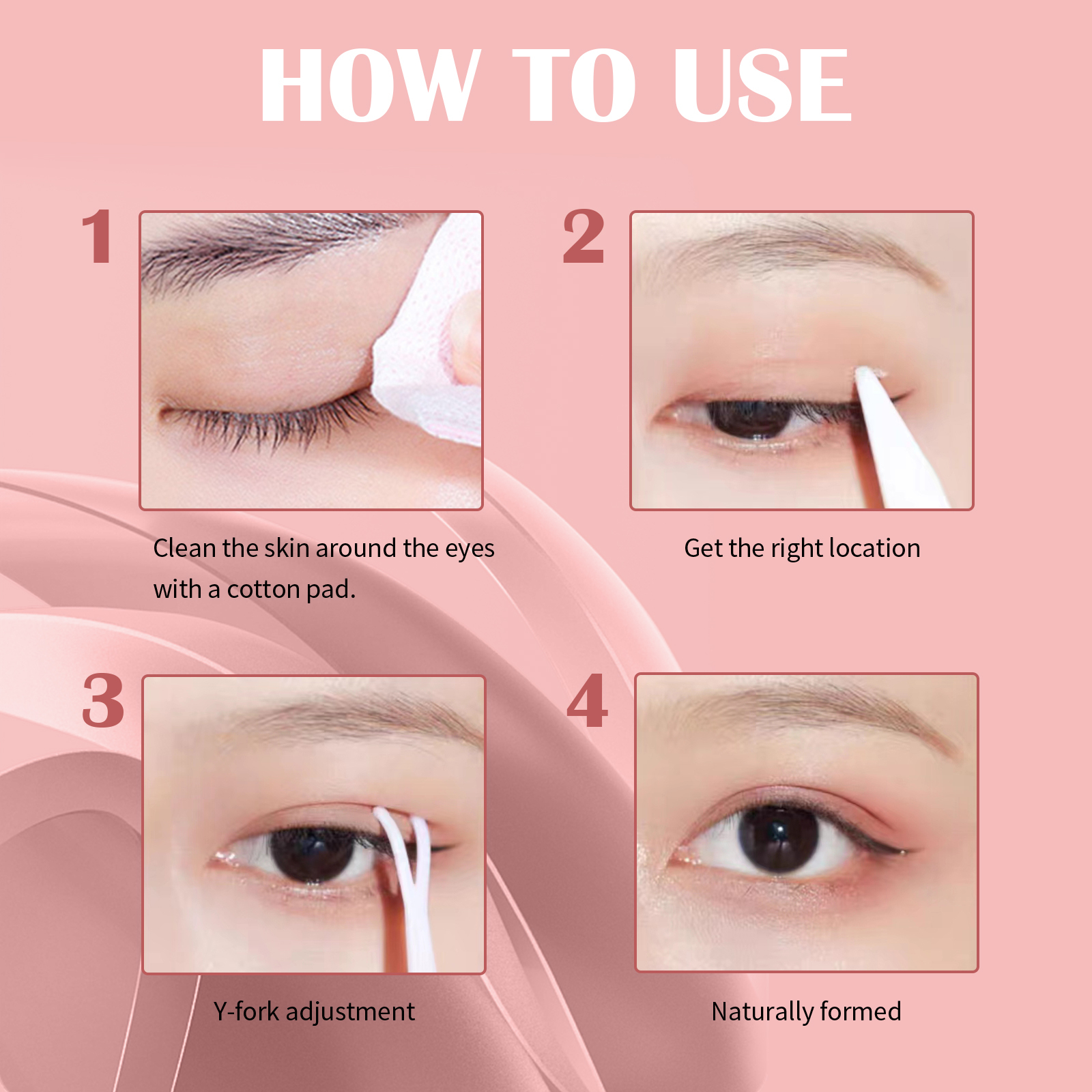 EELHOE Lace Invisible Double Eyelid Tape - Natural and seamless, non-adhesive lace double eyelid tape.-Velvet