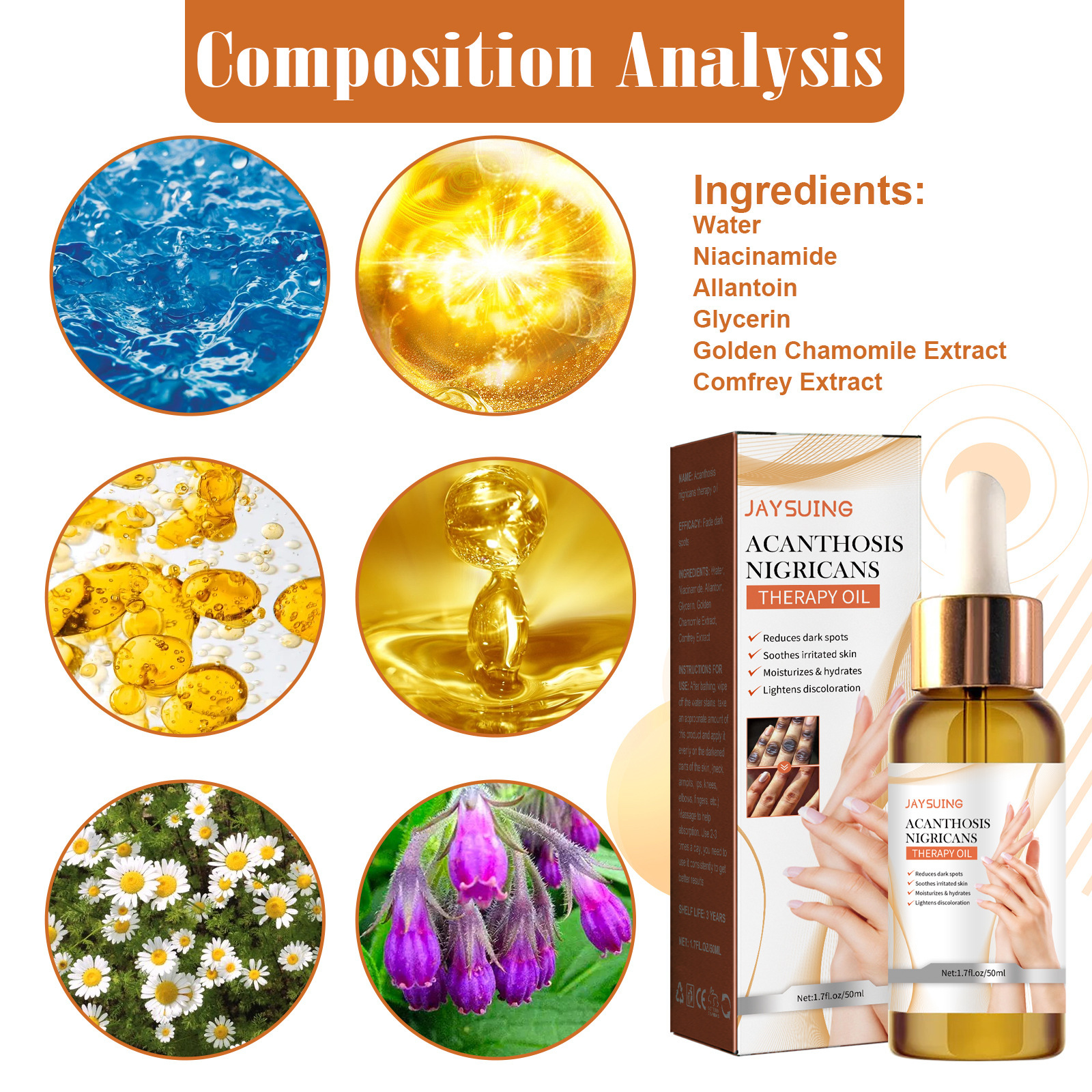 Acanthosis Nigricans Repair Oil Brightening Body Care