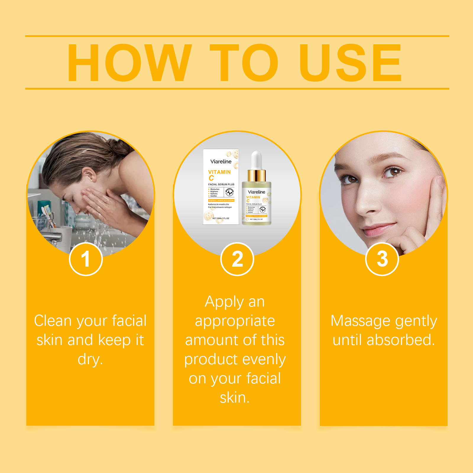 Viareline Vitamin C Moisturizing Facial Serum Hydrating