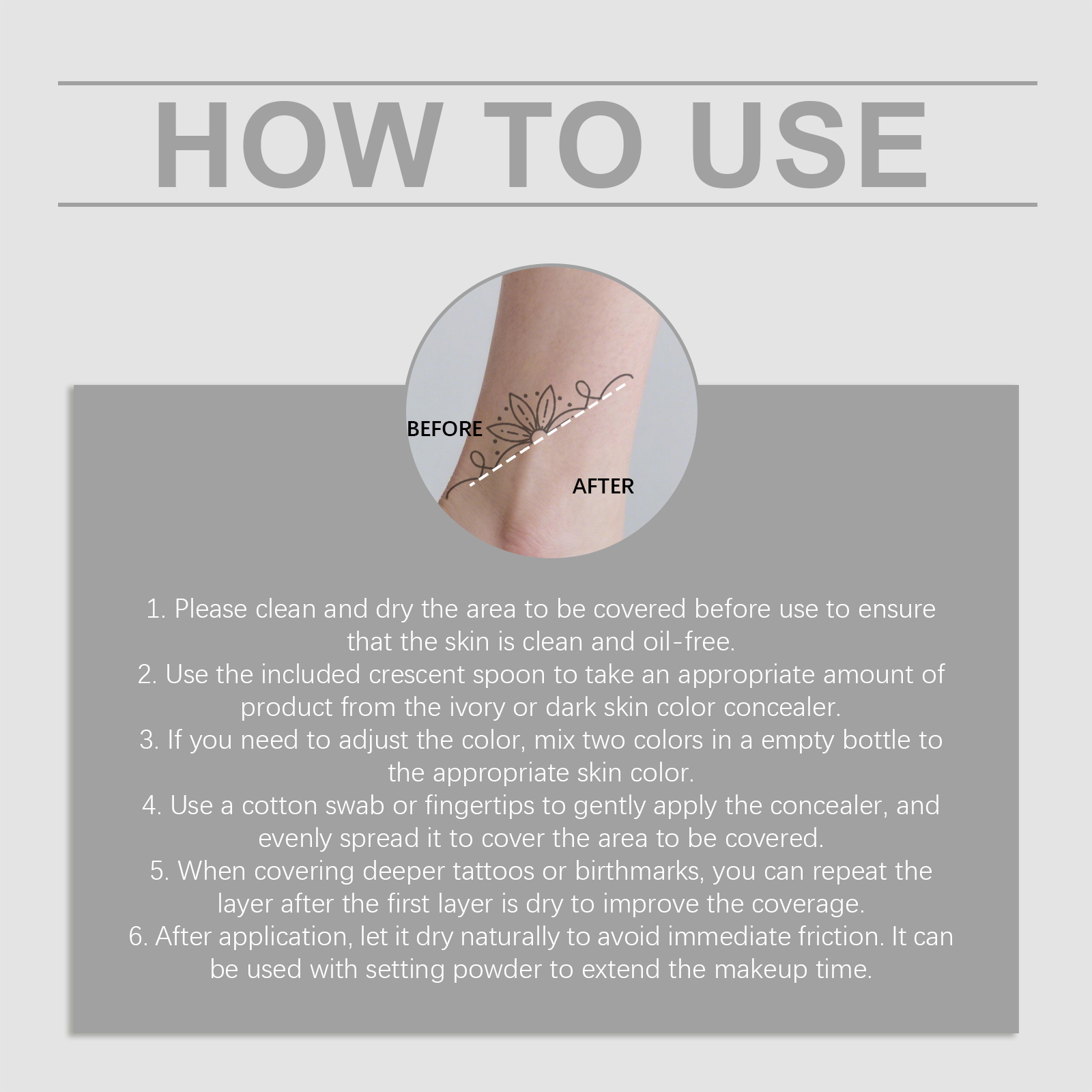 Tattoo Concealer Set