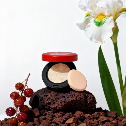 Zephoco Moisturizing Concealing Cushion Foundation, Natural Shade: This concealer cushion foundation features a delicate texture, creating a hydrated and lightweight makeup look.-Velvet