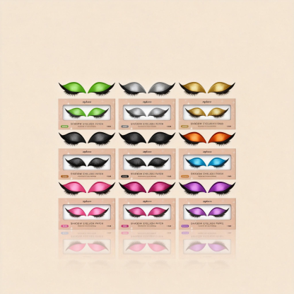 Zephoco Eyeshadow and Eyelash Stickers: Convenient and easy-to-use eye makeup stickers for busy people.-Velvet