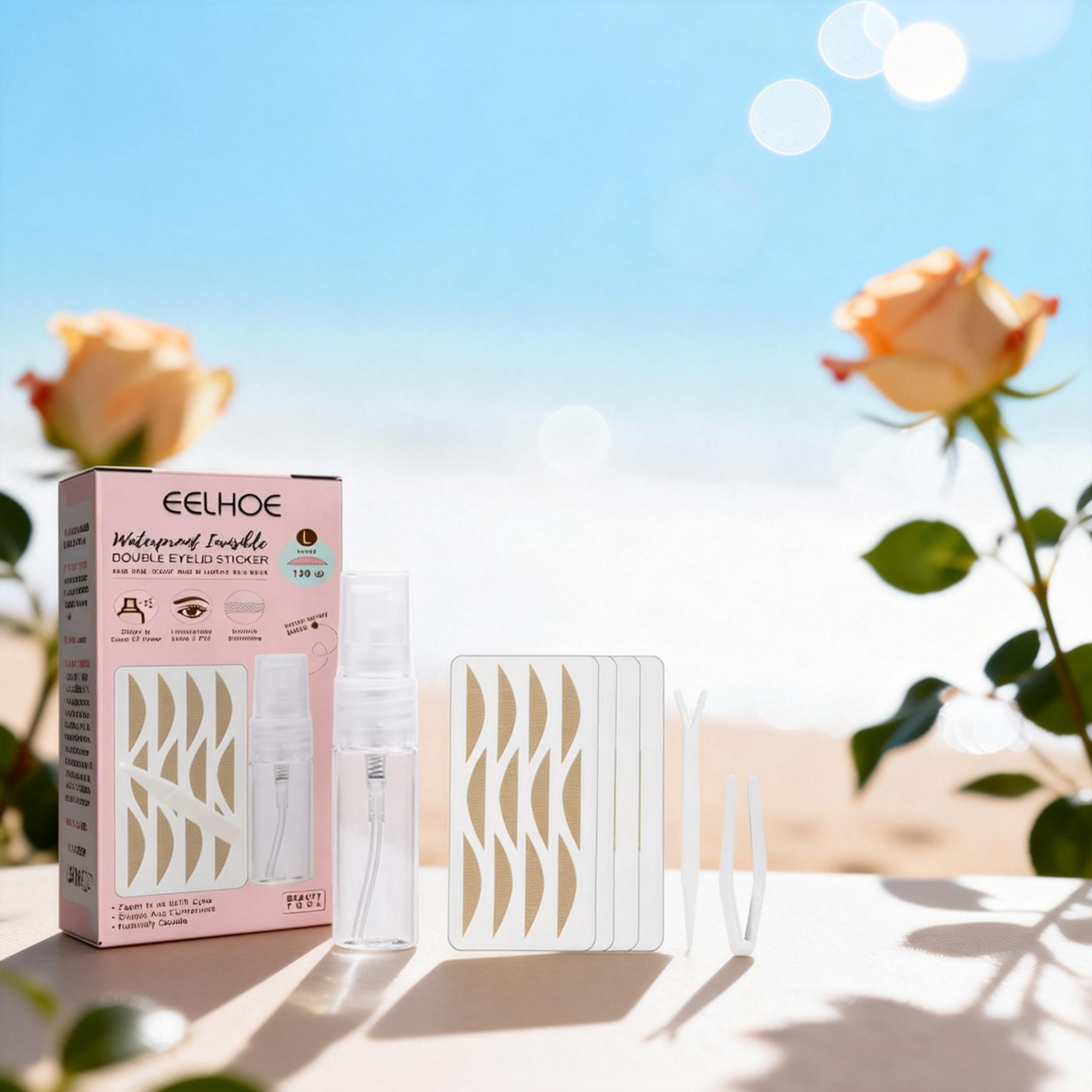 EELHOE Lace Invisible Double Eyelid Tape - Natural and seamless, non-adhesive lace double eyelid tape.-Velvet