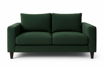 Green Polyester Upholstered Two-Seater Sofa 150cm-Velintrao