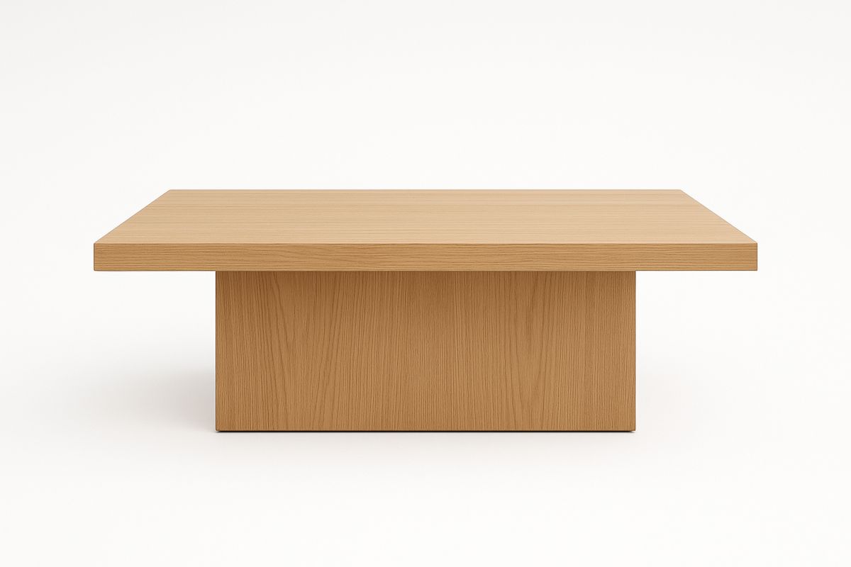 Square Wood Coffee Table 100cm-Velintrao