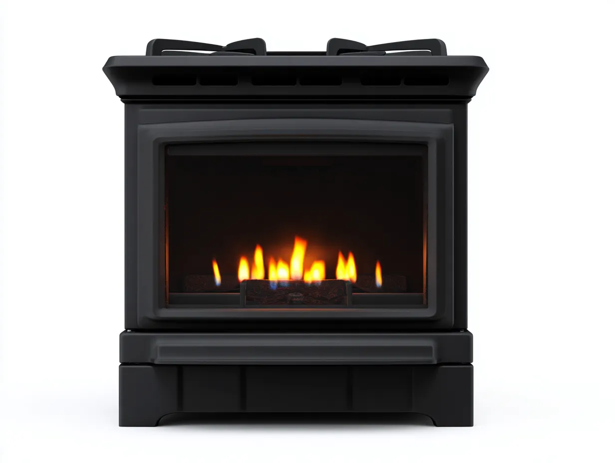 Caminetto elettrico in metallo 55x35x70cm - nero - per soggiorno - design moderno-Dwellingon