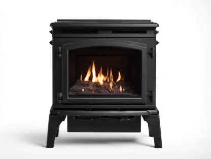 Caminetto elettrico in metallo 58x40x75cm - nero - per soggiorno - design moderno-Dwellingon