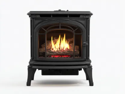 Caminetto elettrico in metallo 60x42x78cm - nero - per soggiorno - design moderno-Dwellingon