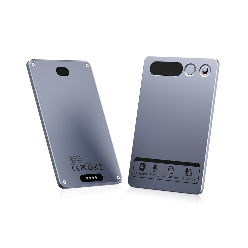 Recora KP70 AI Voice Recorder - 118 Languages & AI Summary, Ultra-Thin Portable Design