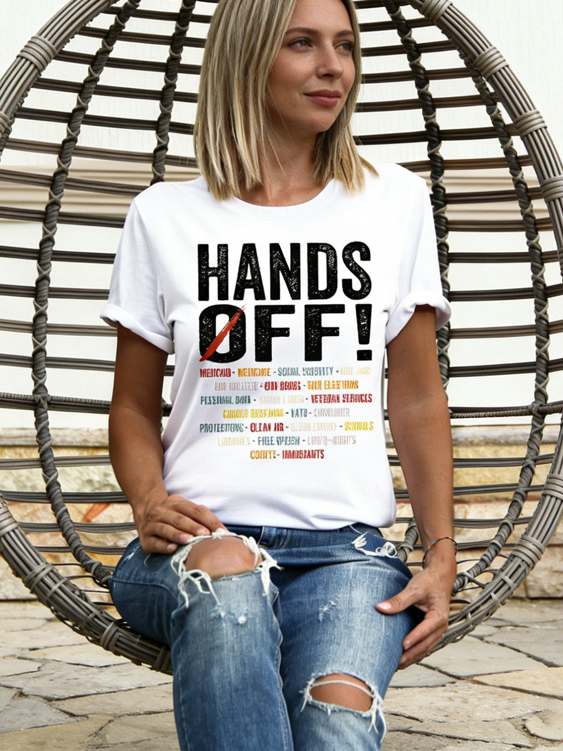 Women's Hands Off! Social Justice Tee