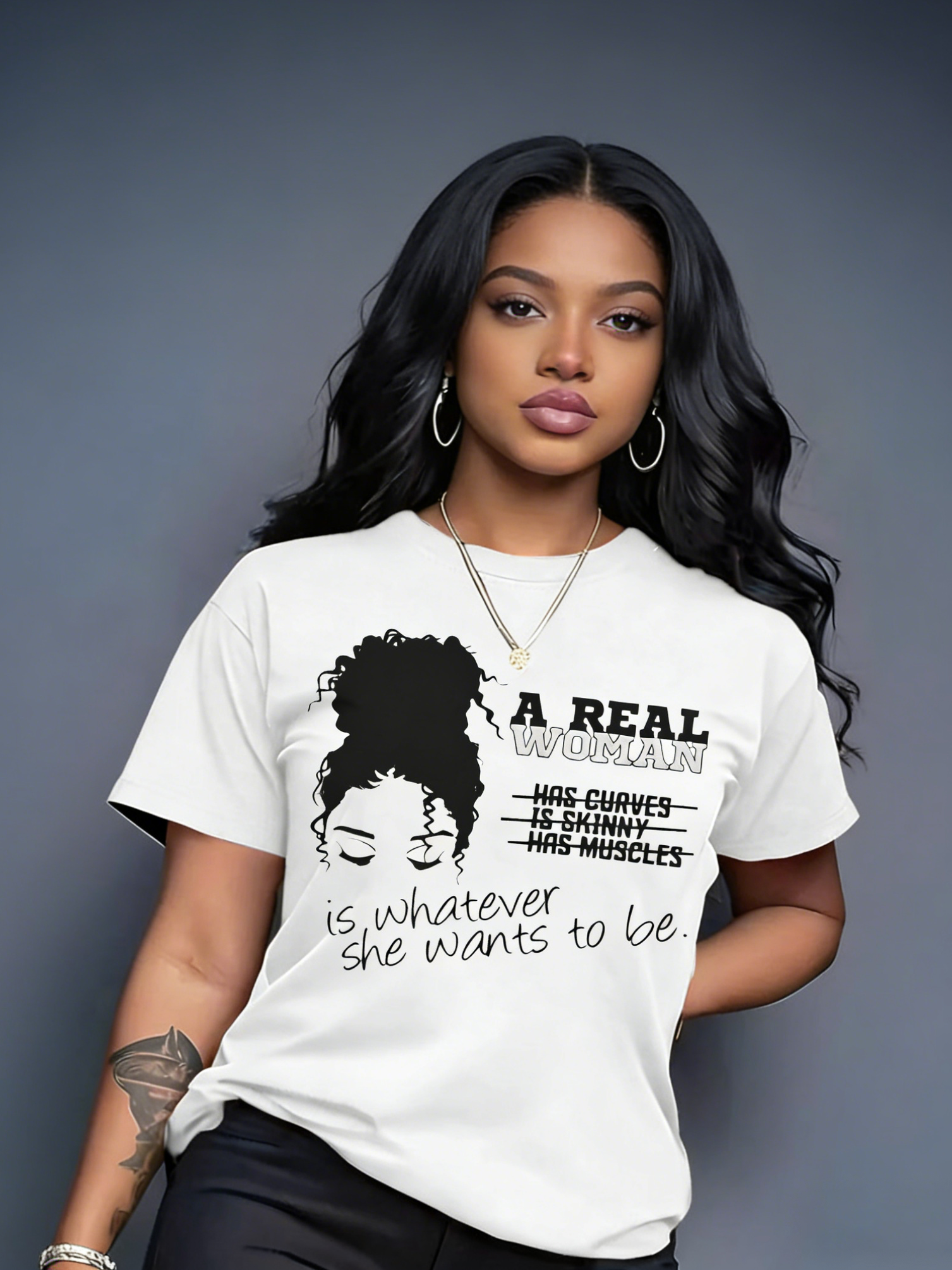 Women's A Real Woman Graphic Tee