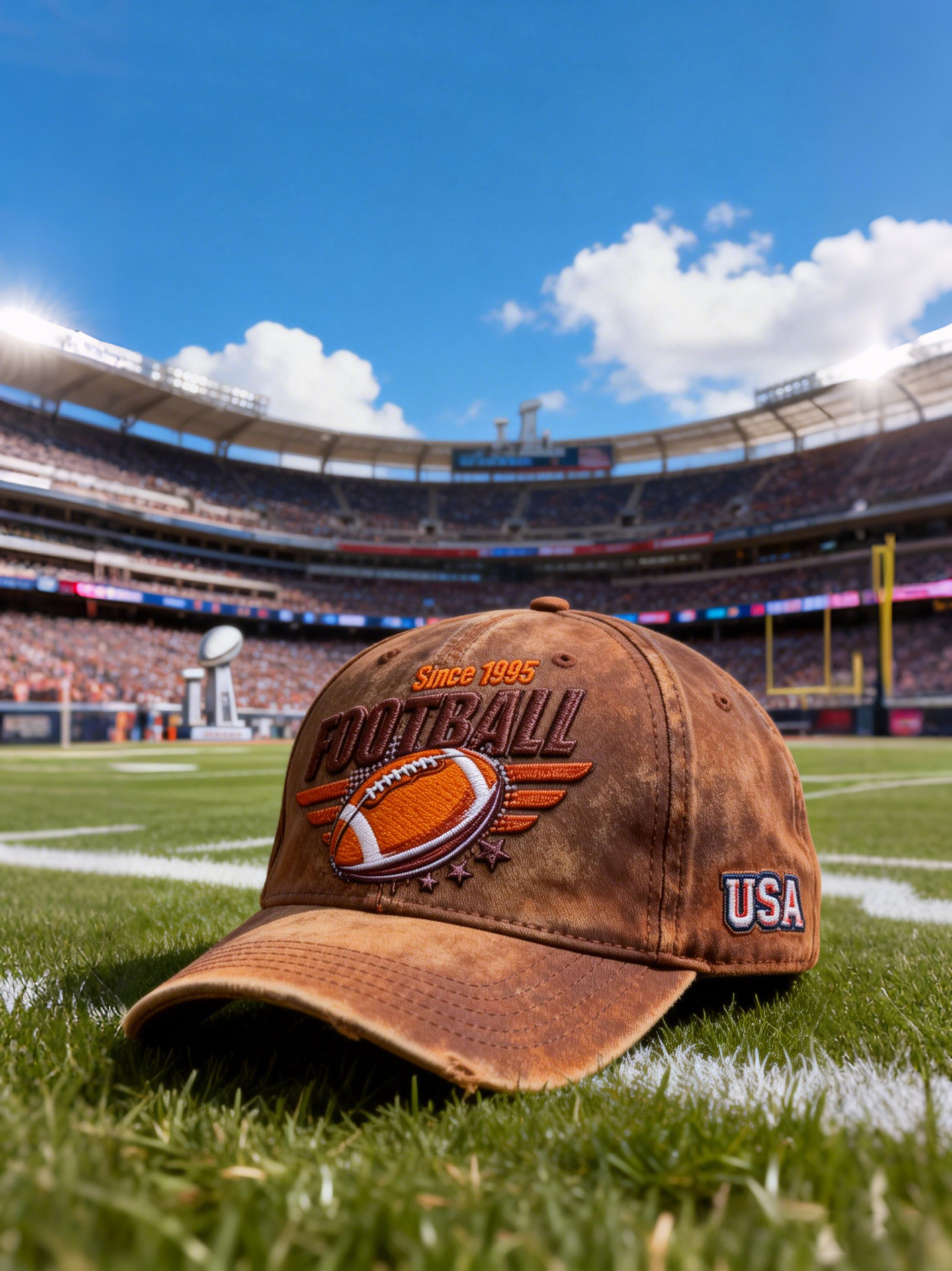 1995 Retro Football Baseball Cap