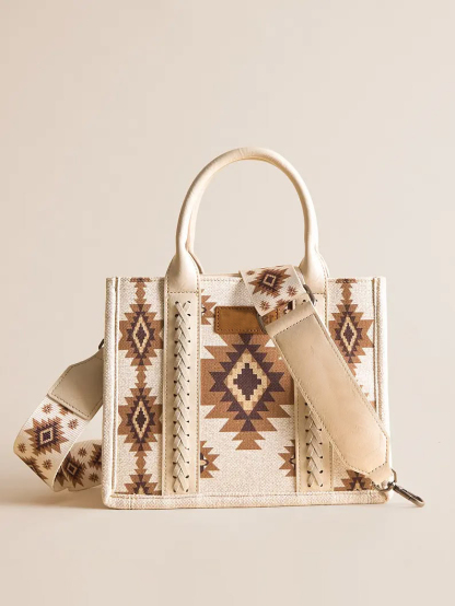 Navajo Geometric Pattern Woven Tote Bag