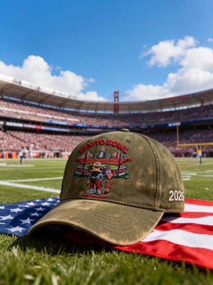2026 Benito Bowl Cartoon Football Cap