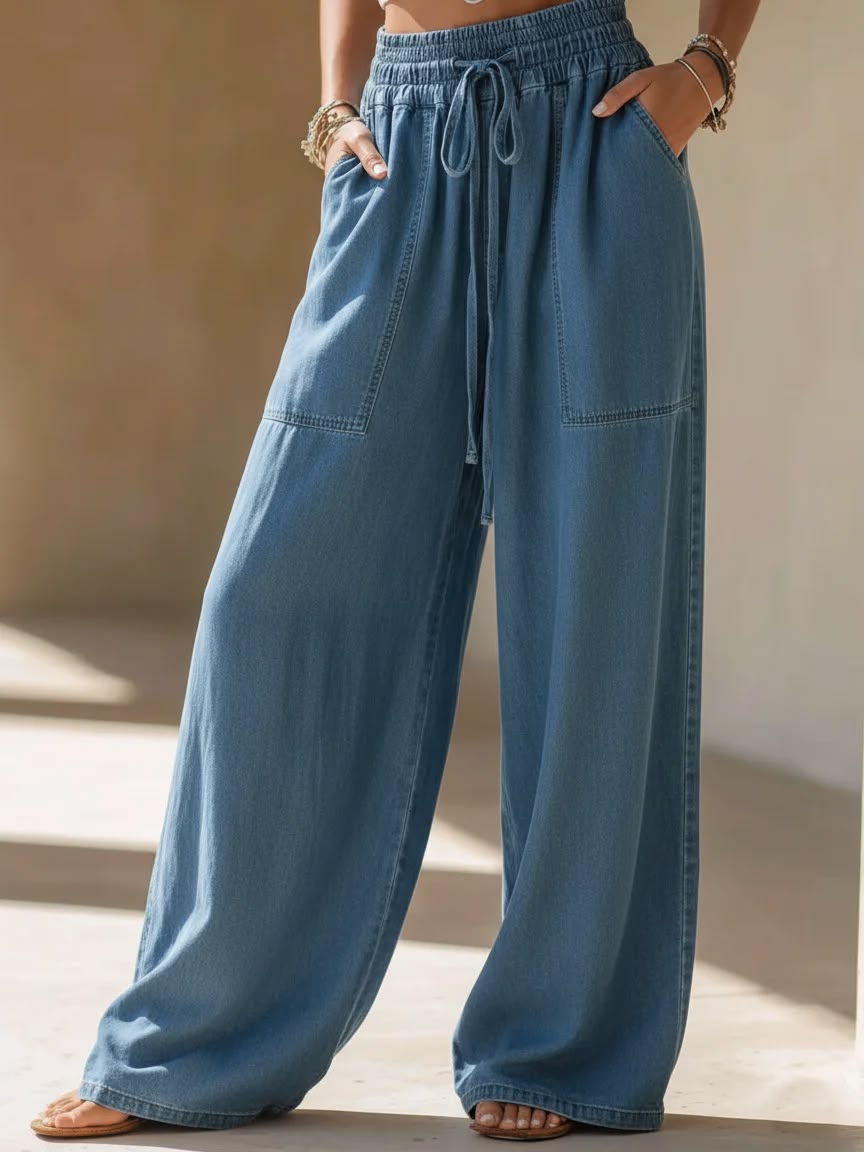 Cozy Breathable Loose-fitting Jeans