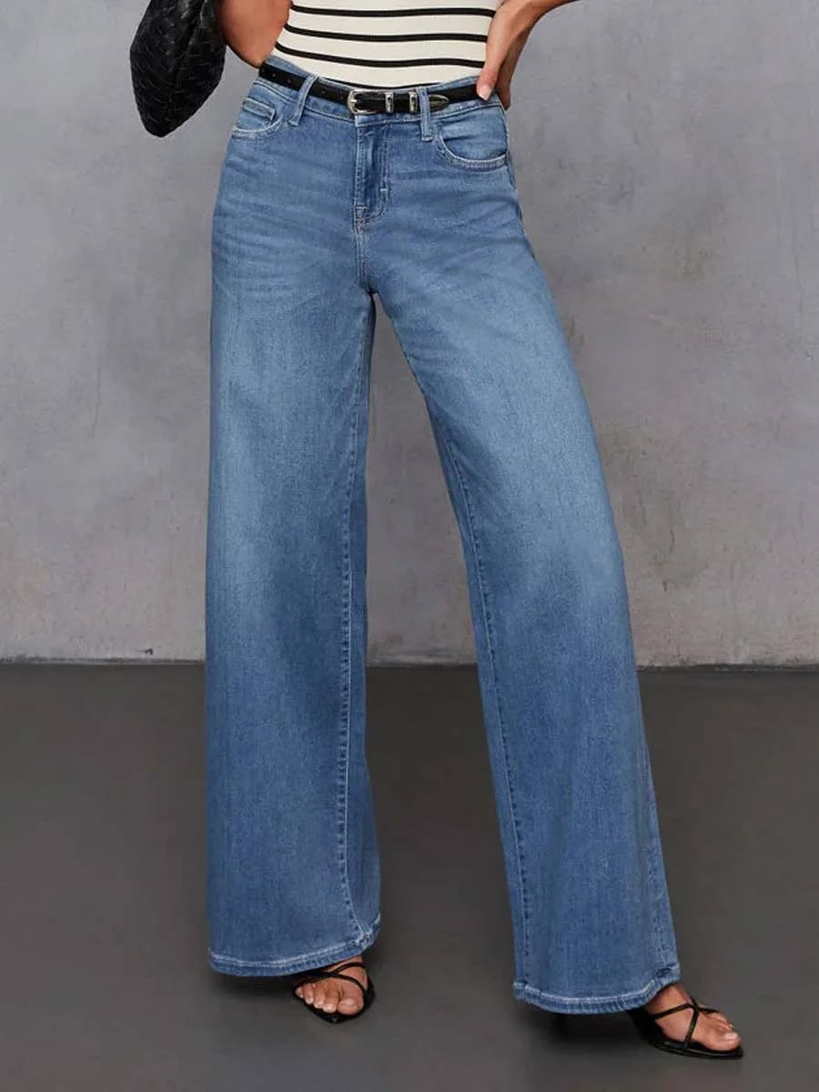 Women's Casual Straight-leg Jeans