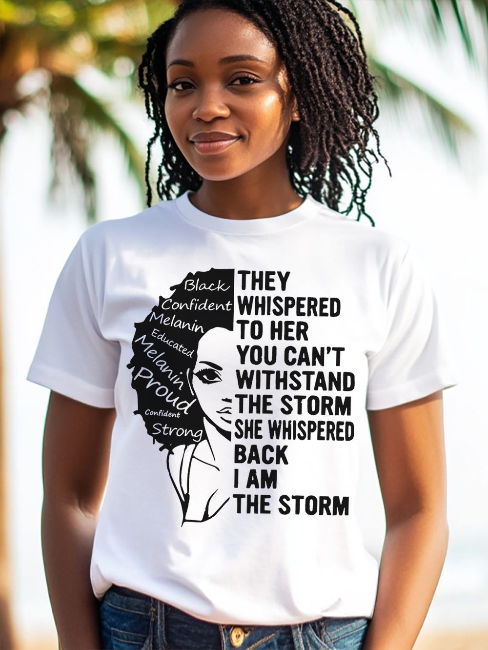 Women's I Am The Storm Black Woman Empowerment Tee