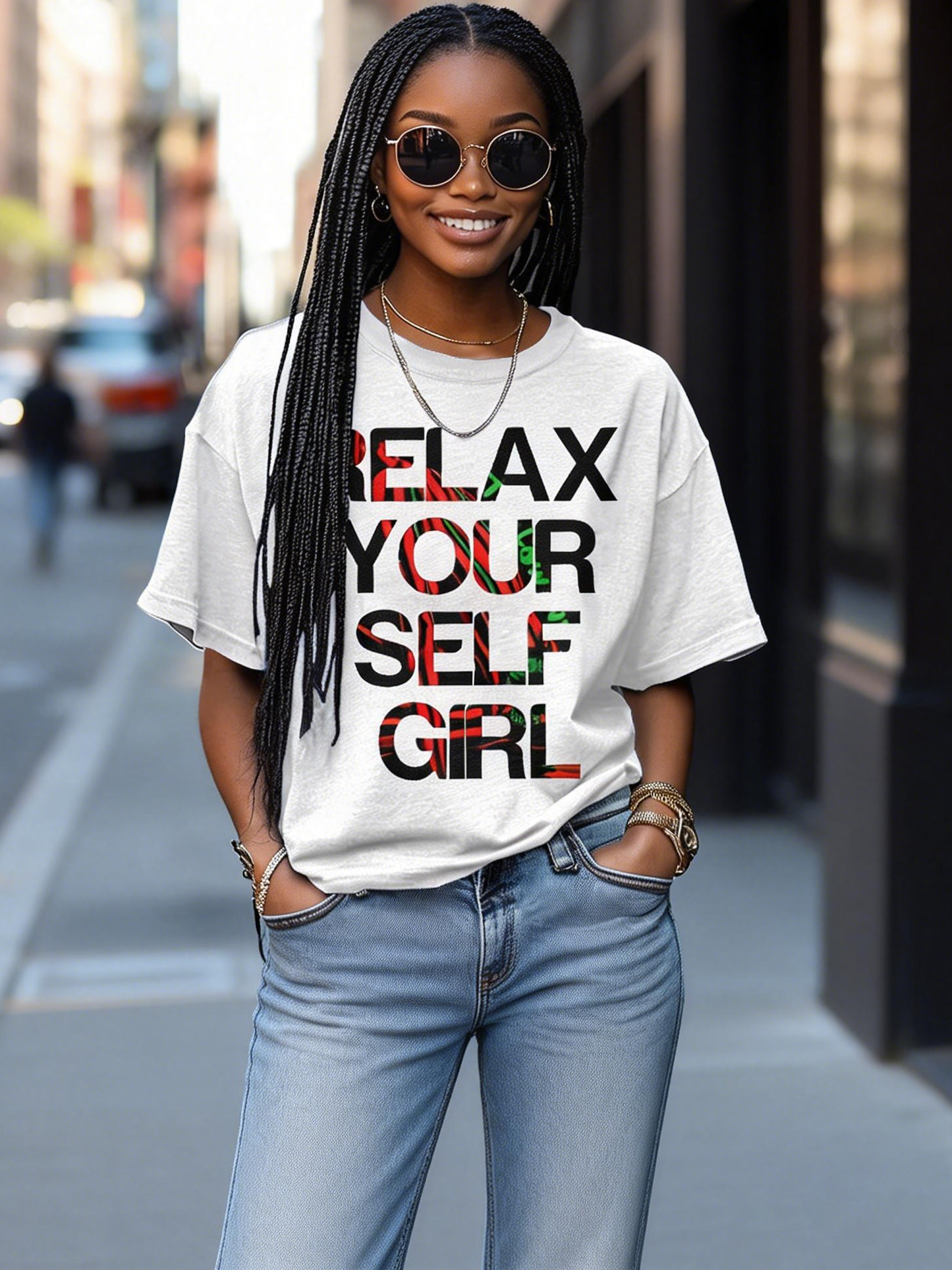 Women's Relax Your Self Girl Graphic Tee