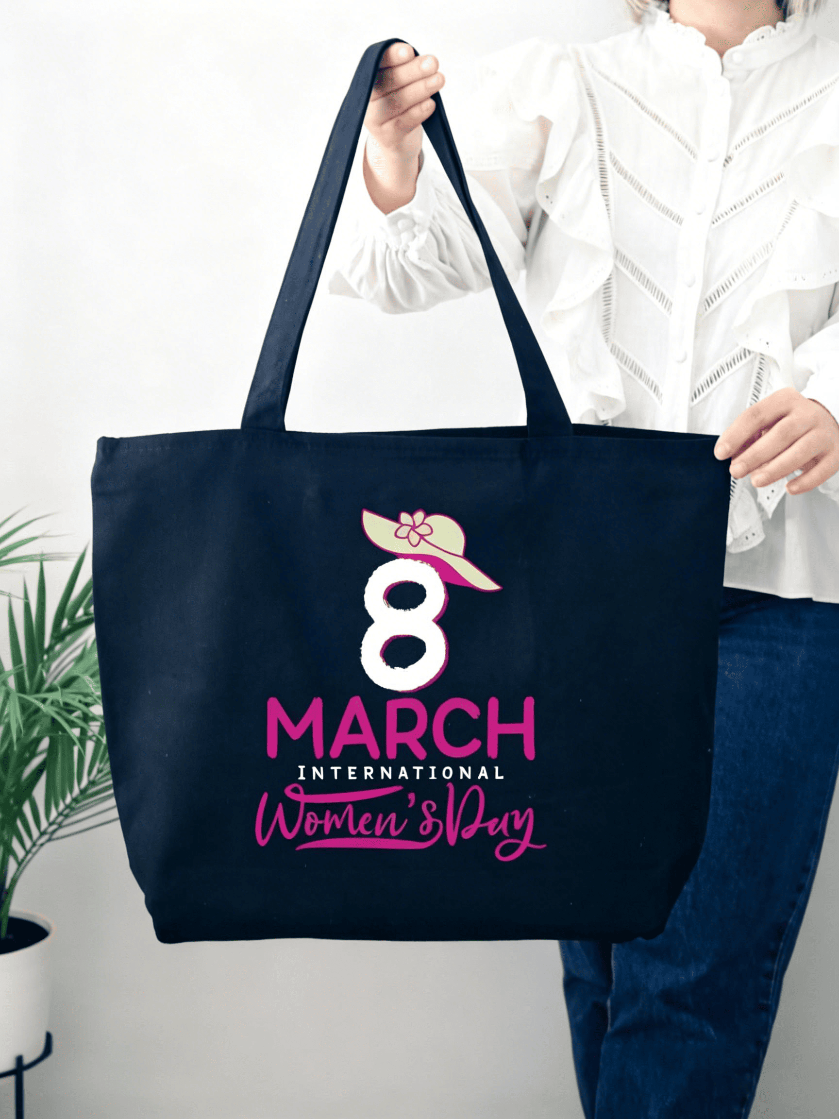 March 8 Number 8 International Women's Day Tote Bag