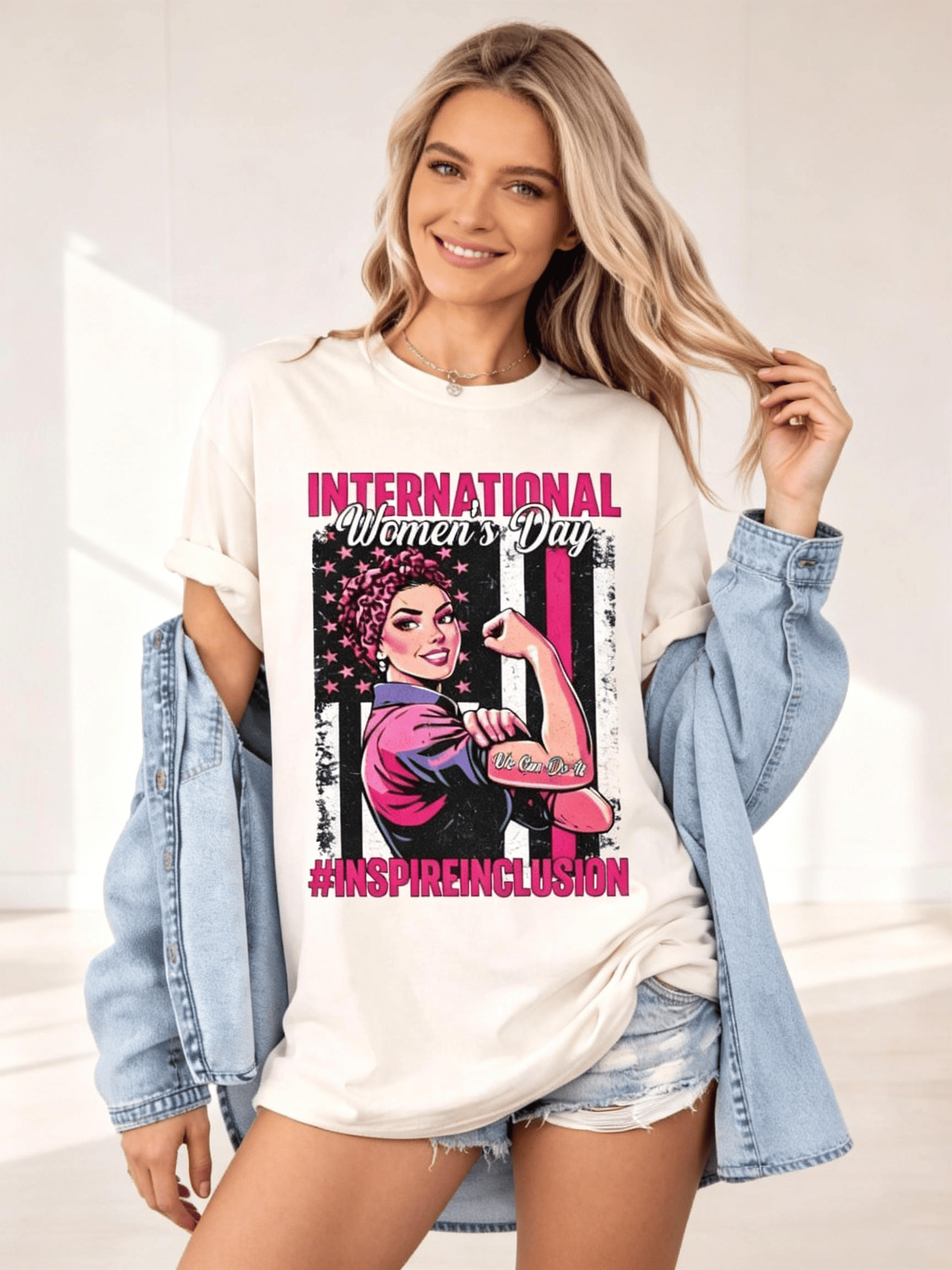 Women's IWD 'Inspire Inclusion' Empowerment T-Shirt