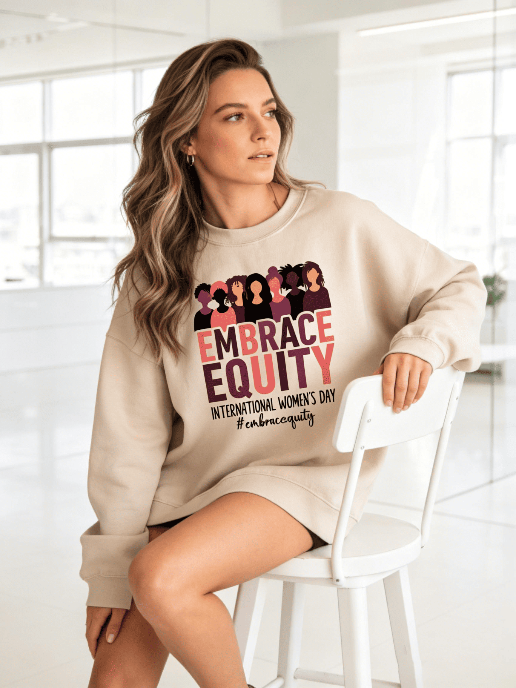 Women's IWD 'Embrace Equity' Multi-Women Sweatshirt