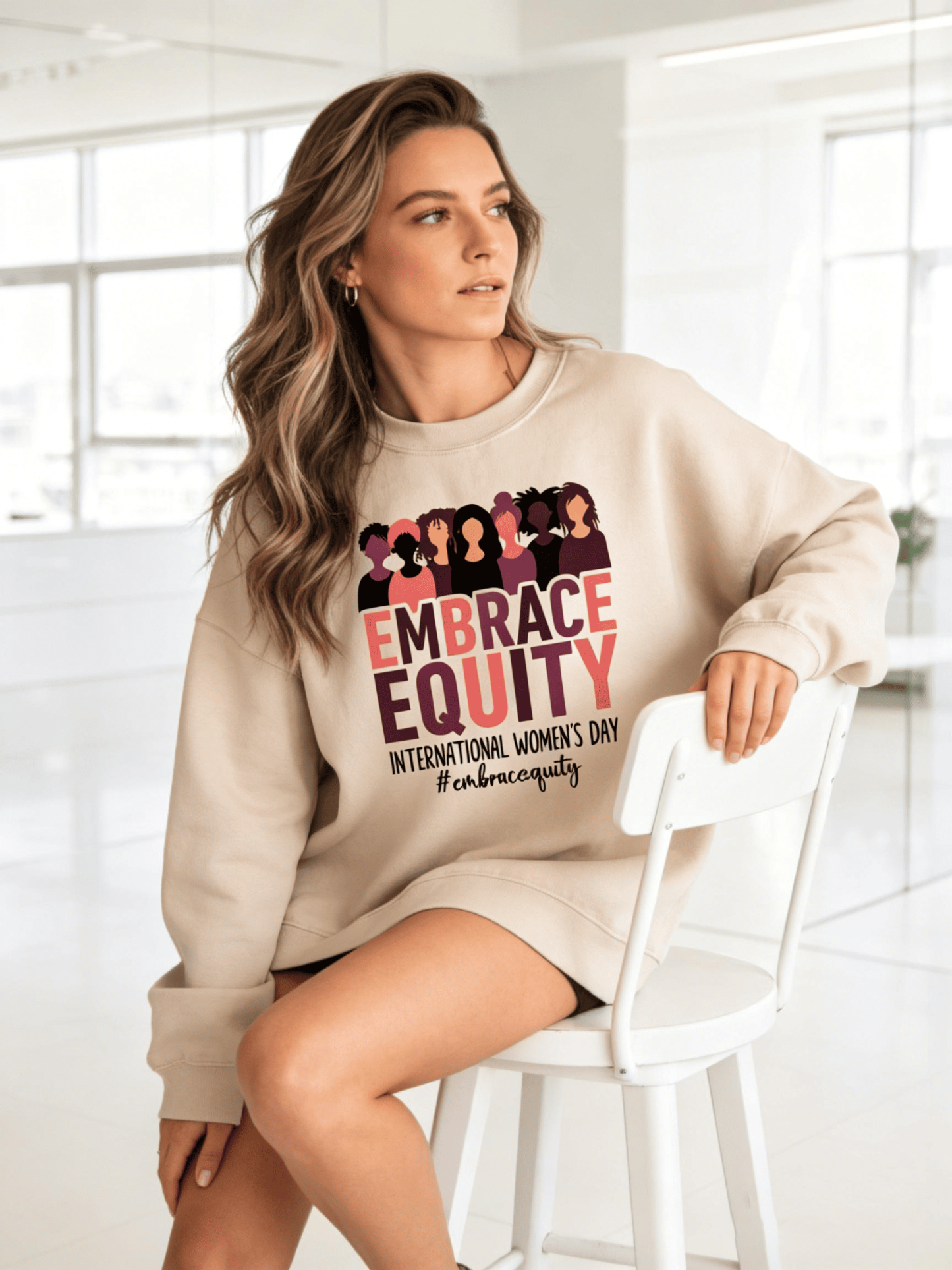Women's IWD 'Embrace Equity' Multi-Women Sweatshirt