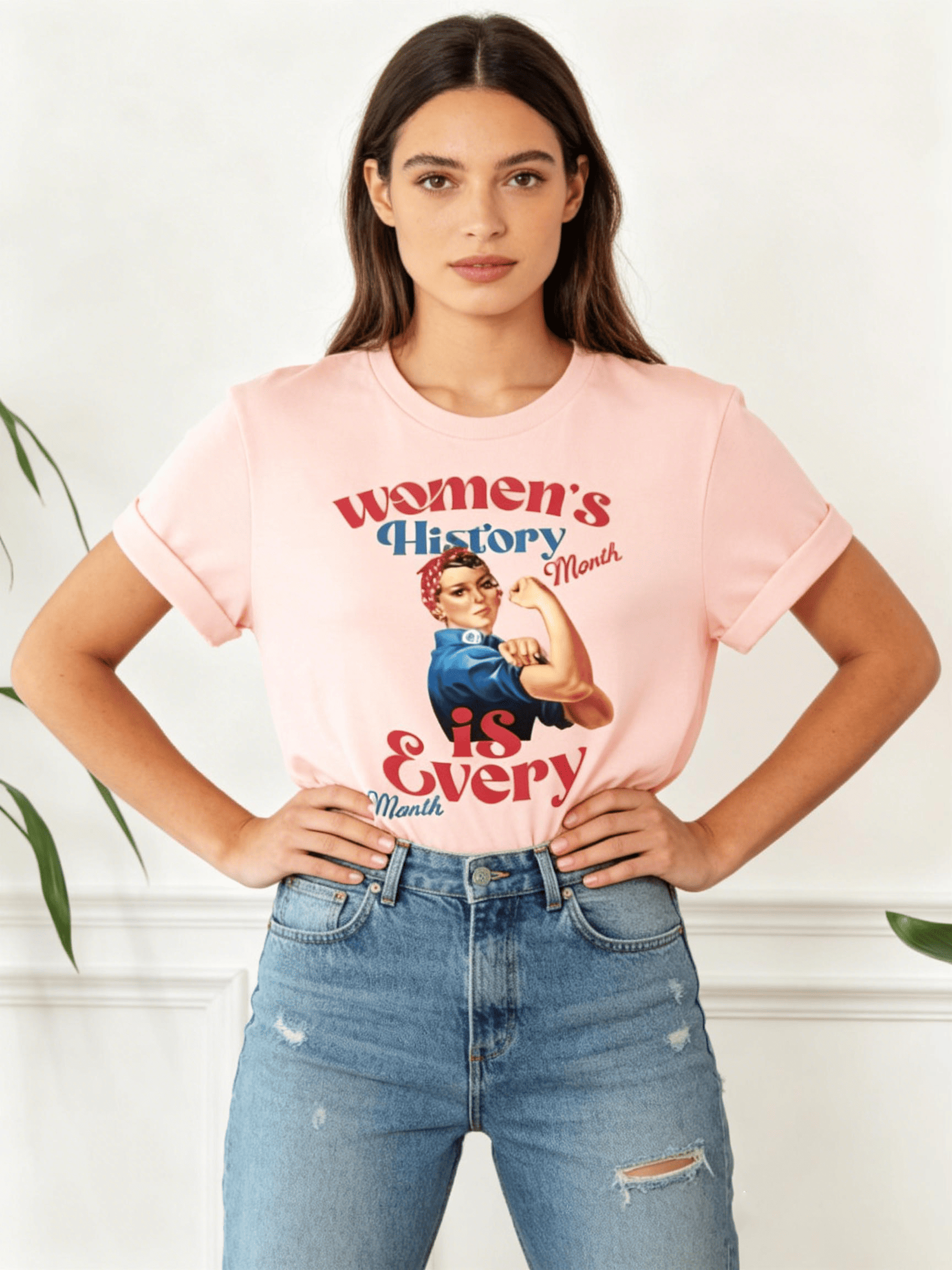 Women's Women's History Month 'Is Every Month' Pink Tee
