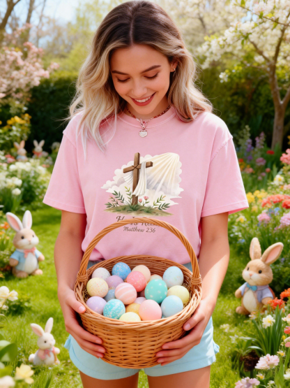 Women's He Is Risen Matthew 28:6 Easter T-Shirt