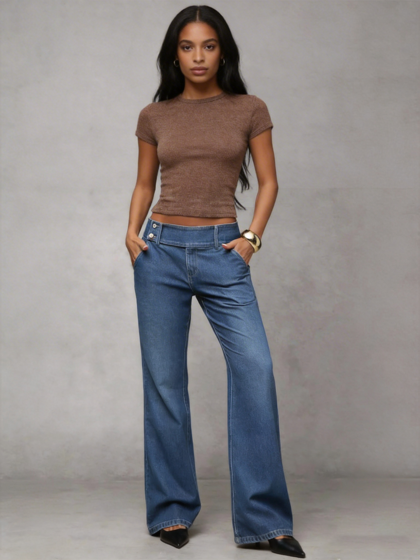 Women's Casual Straight-leg Denim Jeans