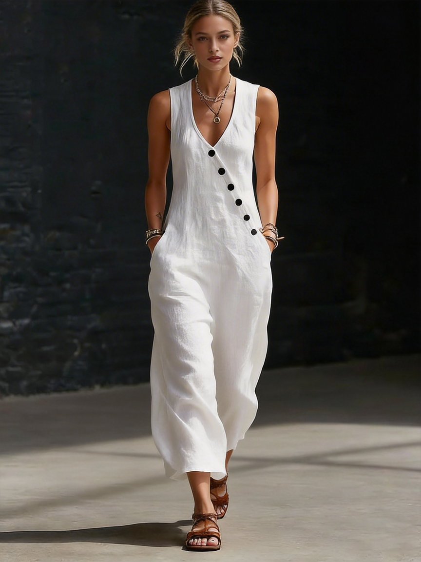 Minimalist And Cozy Button-up Dress